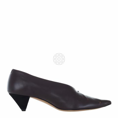 Celine v hot sale neck pumps